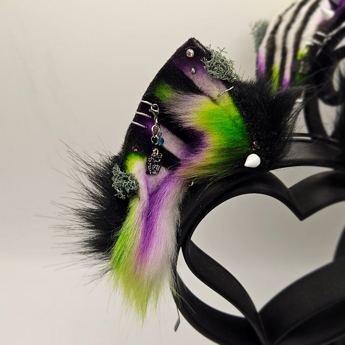 🪲🐾🖤Beetlejuice CrossFox Ears🖤🐾🪲