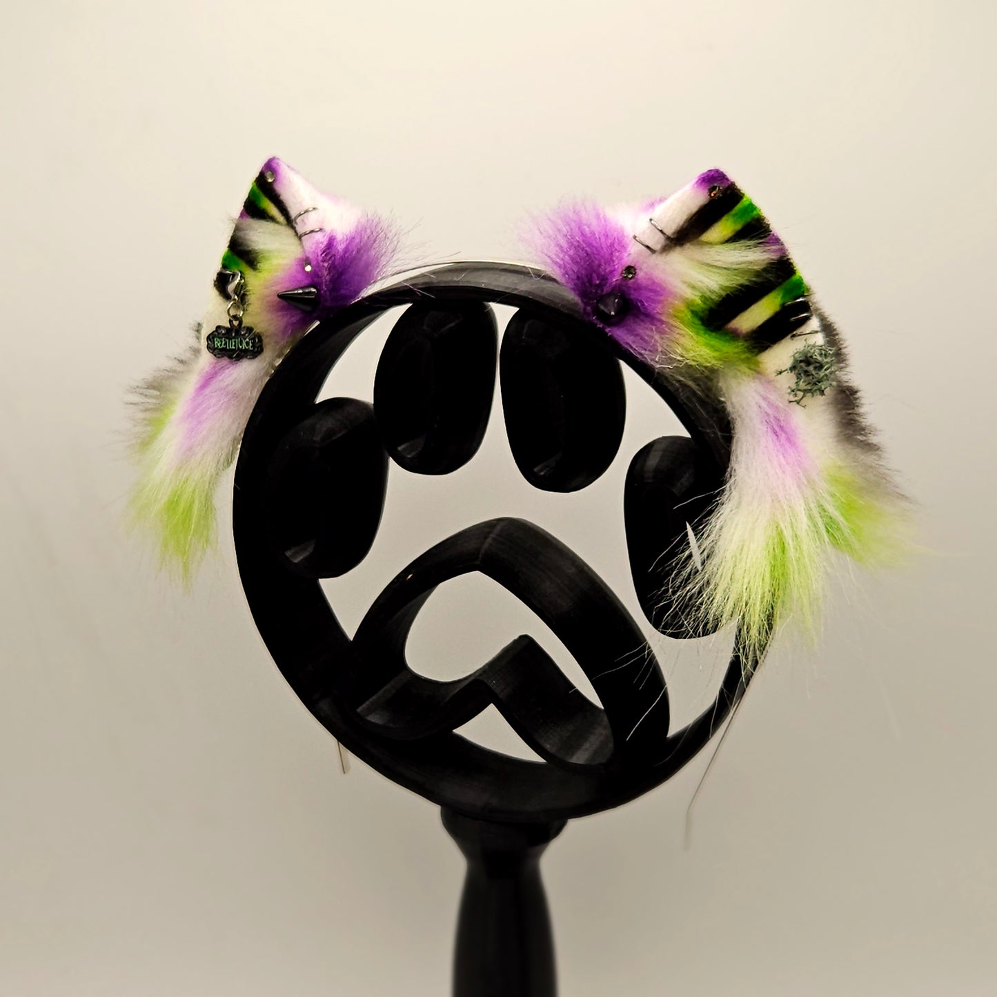 🐱🖤🪲 Beetlejuice XS Kitten Ears 🪲🖤🐱