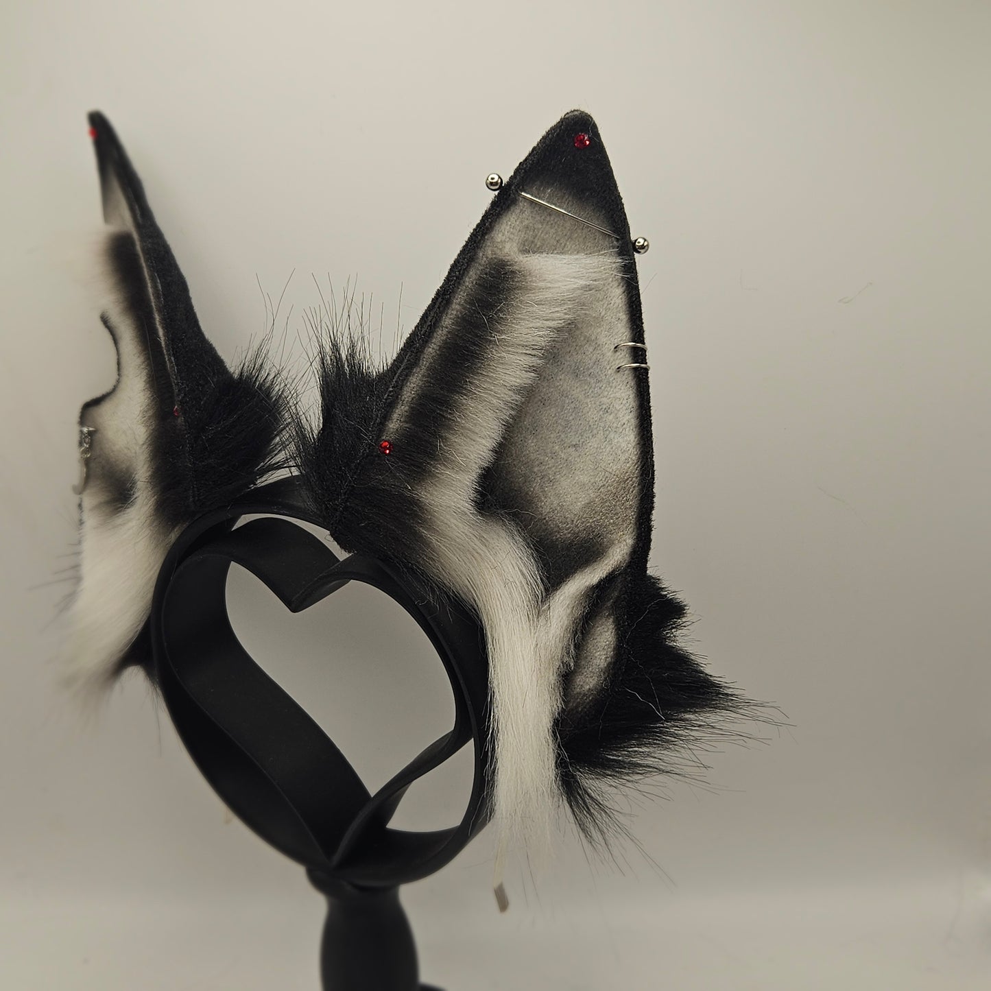 🐺🔥 Loona-Inspired Cosplay Ears (Silver Industrial Piercing)🔥🐺