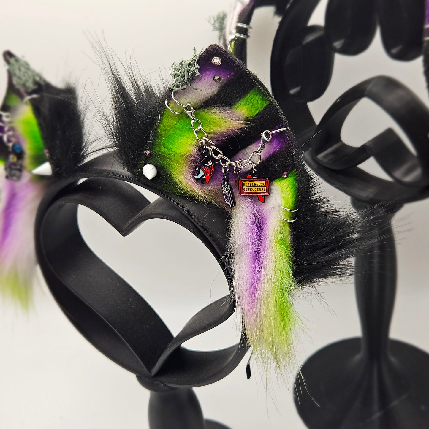 🪲🐾🖤Beetlejuice CrossFox Ears🖤🐾🪲