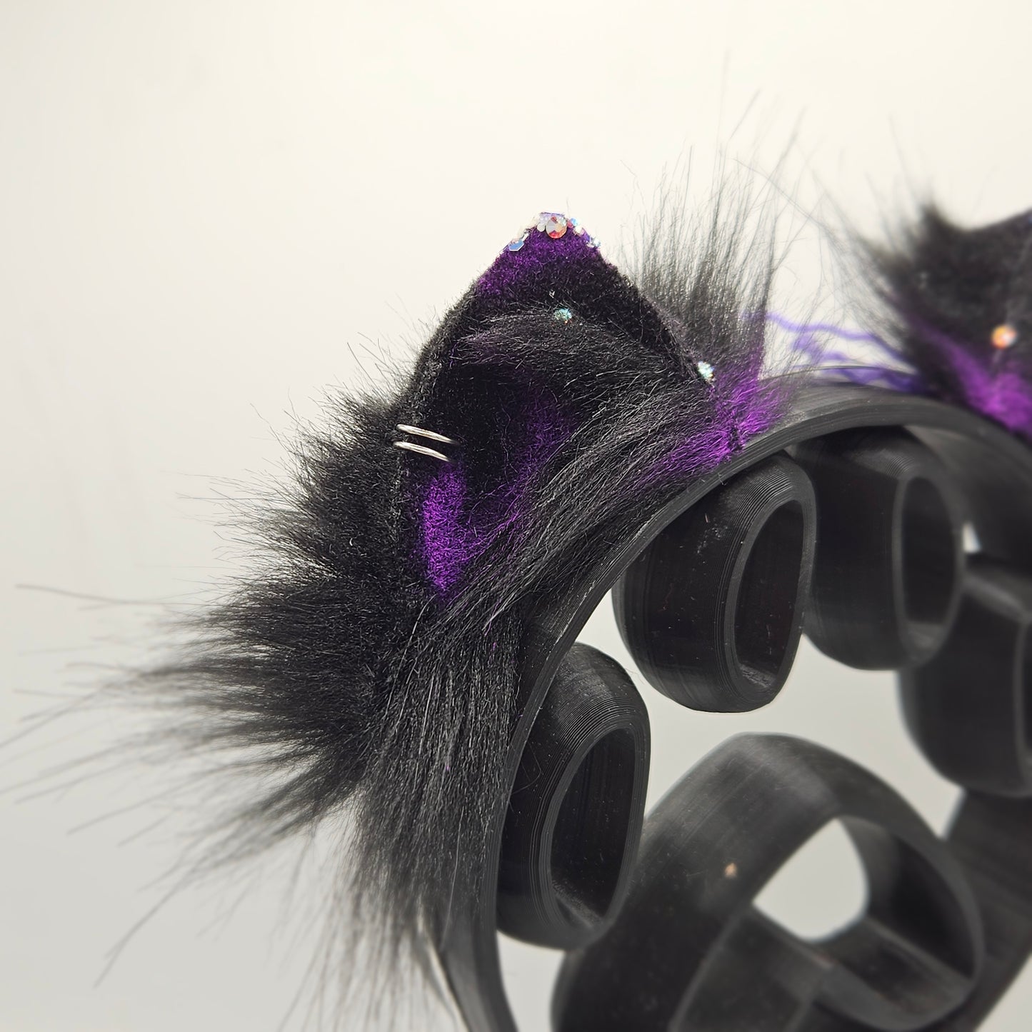 🖤 Spellbound Blackout XS Kitten Ears 🖤 (Bow Charm.)