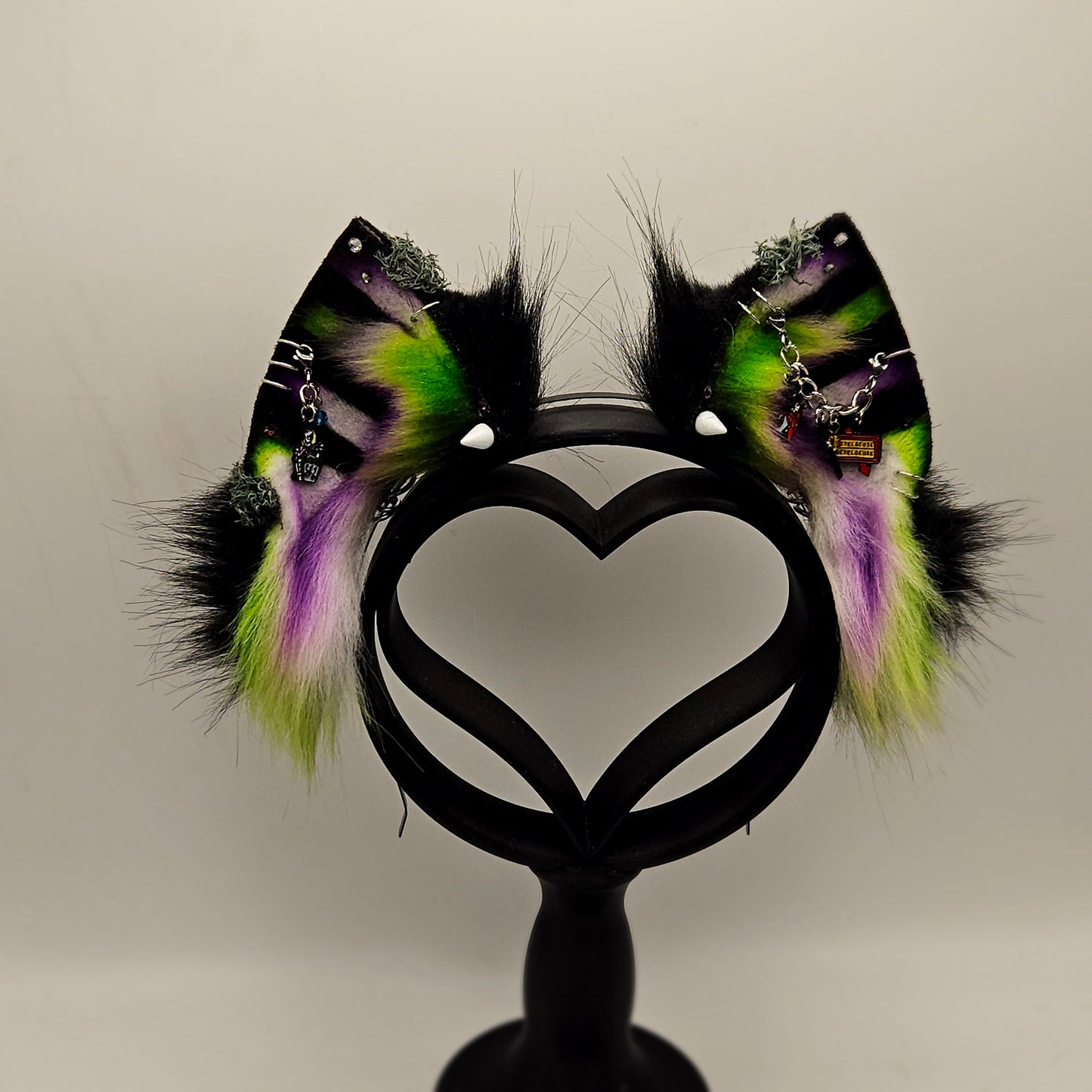 🪲🐾🖤Beetlejuice CrossFox Ears🖤🐾🪲