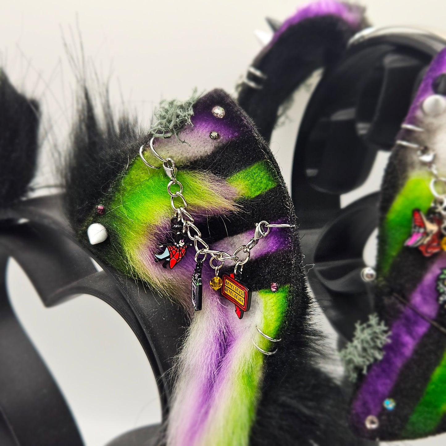 🪲🐾🖤Beetlejuice CrossFox Ears🖤🐾🪲