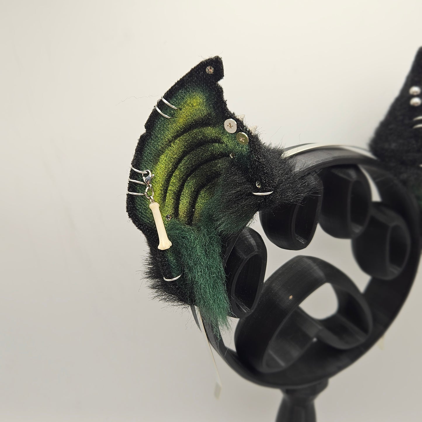 🖤💚🦇 Green & Black Vampire Bat Ears 🦇💚🖤