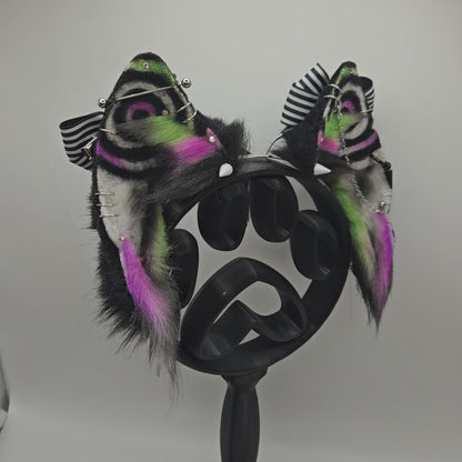 🖤💚💜 SpiralHex Canine Sm Ears 💜💚🖤
