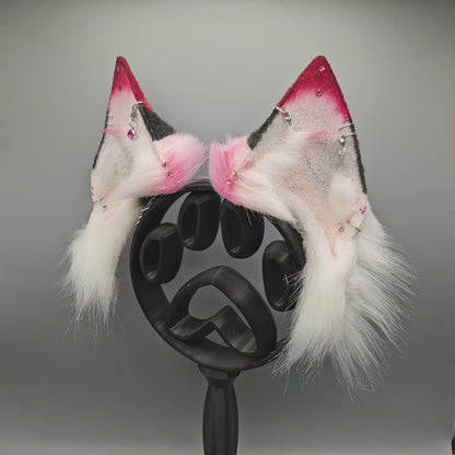 🪡❤️🤍🖤 Velmend Heart Fennec Ears 🖤🤍❤️🪡
