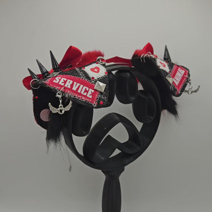 ❤️🏥“SERVICE ANIMAL” Battle Jacket Puppy Ears🏥❤️