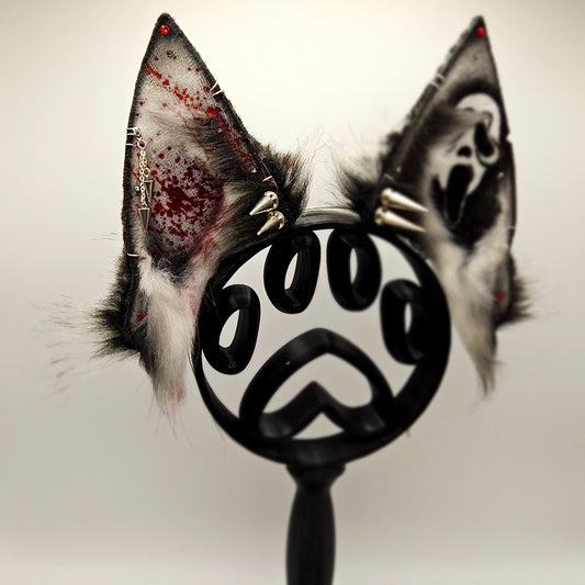 🐾🩸 Pointed Pup – Scream Themed Ears 🐾🩸