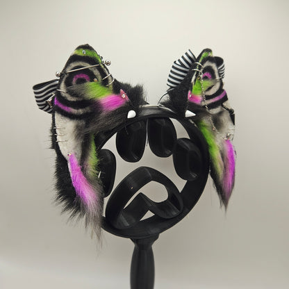 🖤💚💜 SpiralHex Canine Sm Ears 💜💚🖤