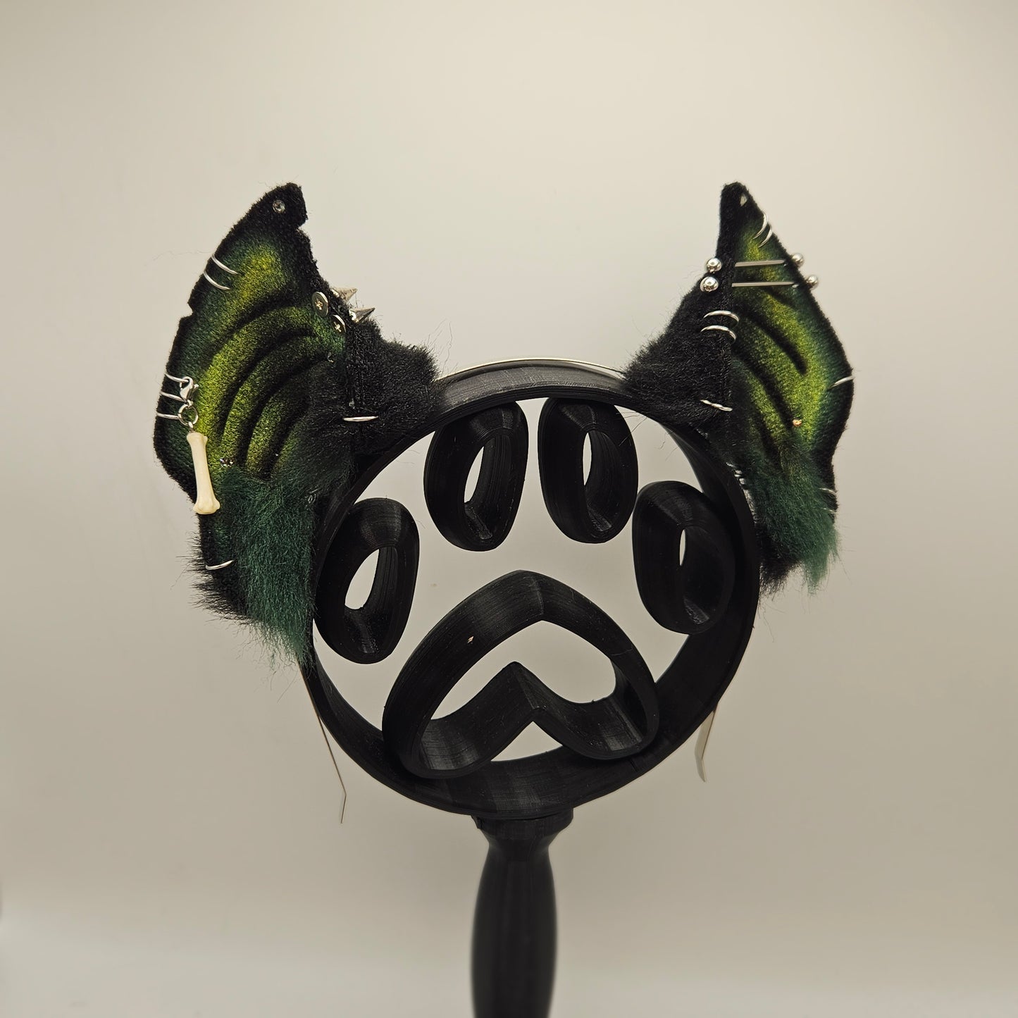 🖤💚🦇 Green & Black Vampire Bat Ears 🦇💚🖤