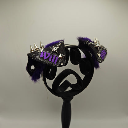 💜 “WILL BITE” Battle Vest Puppy Ears🖤