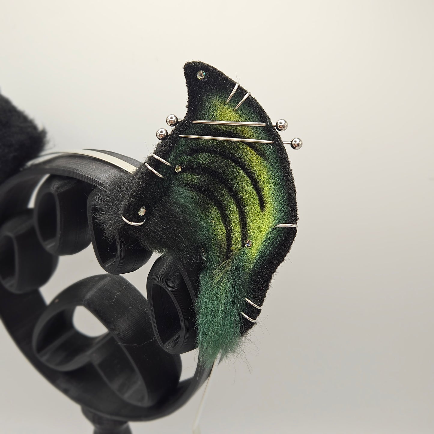 🖤💚🦇 Green & Black Vampire Bat Ears 🦇💚🖤