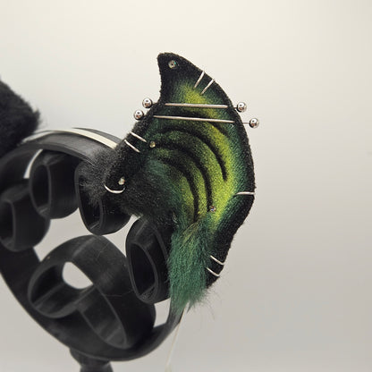 🖤💚🦇 Green & Black Vampire Bat Ears 🦇💚🖤
