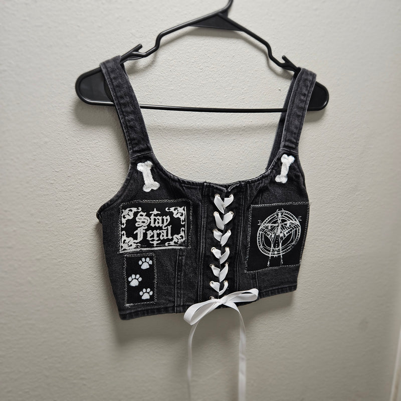 Punk Pupfae Weste Größe S