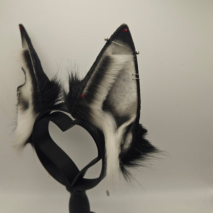 🐺🔥 Loona-Inspired Cosplay Ears (Silver Industrial Piercing)🔥🐺
