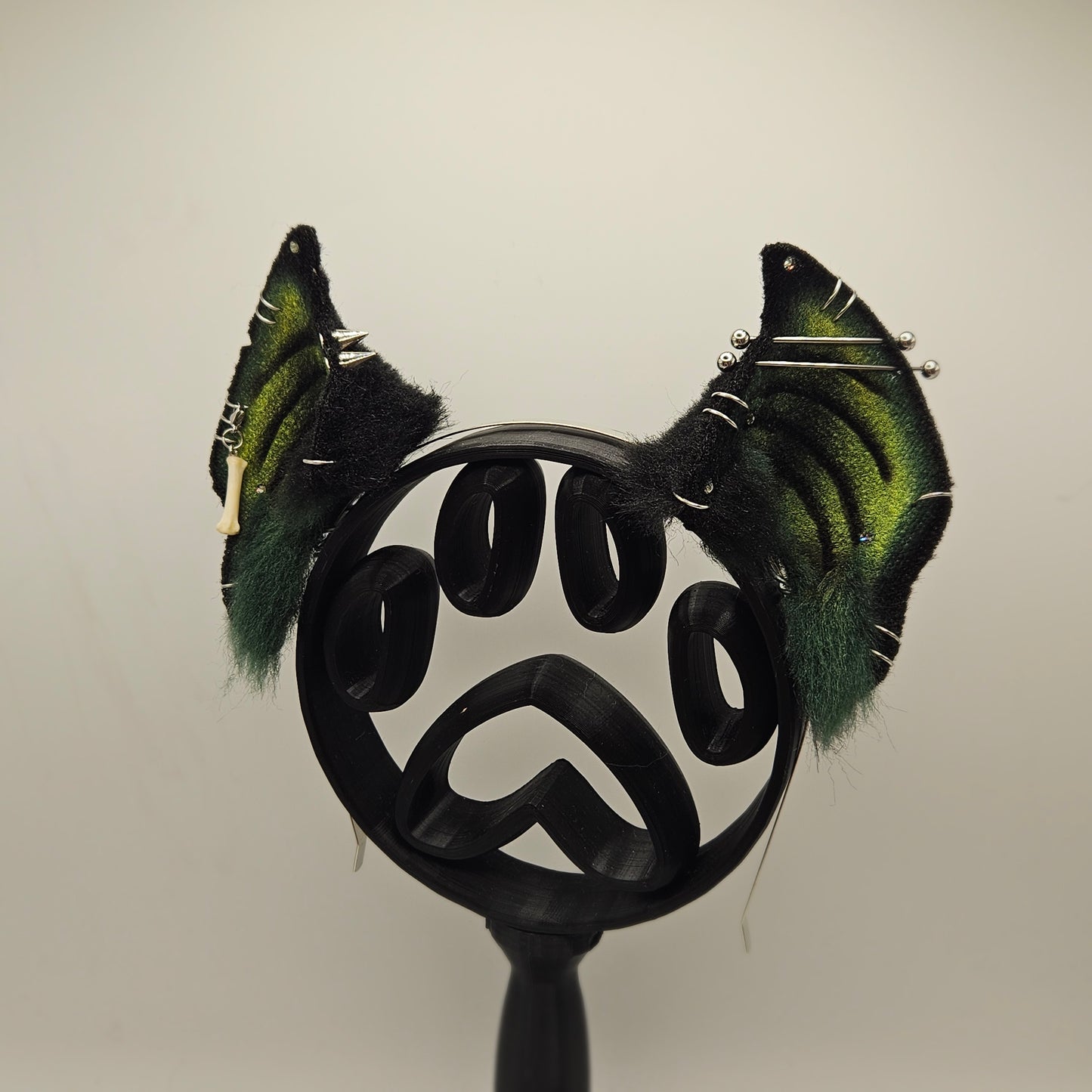 🖤💚🦇 Green & Black Vampire Bat Ears 🦇💚🖤