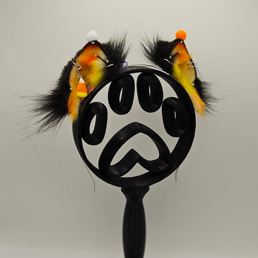 🍬 Candy Corn Clown XS Kitten Ears 🤡
