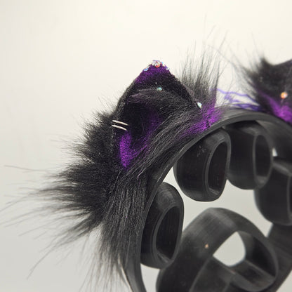 🖤 Spellbound Blackout XS Kitten Ears 🖤 (Bow Charm.)