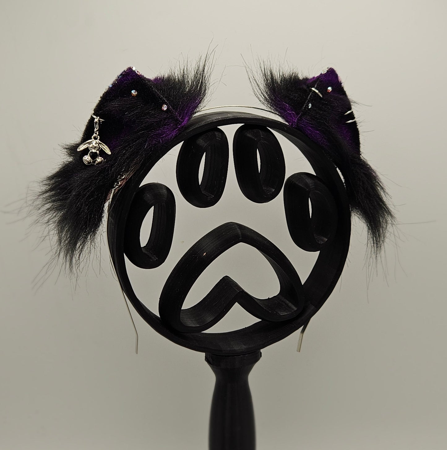 🖤 Spellbound Blackout XS Kitten Ears 🖤 (Bunny Charm.)