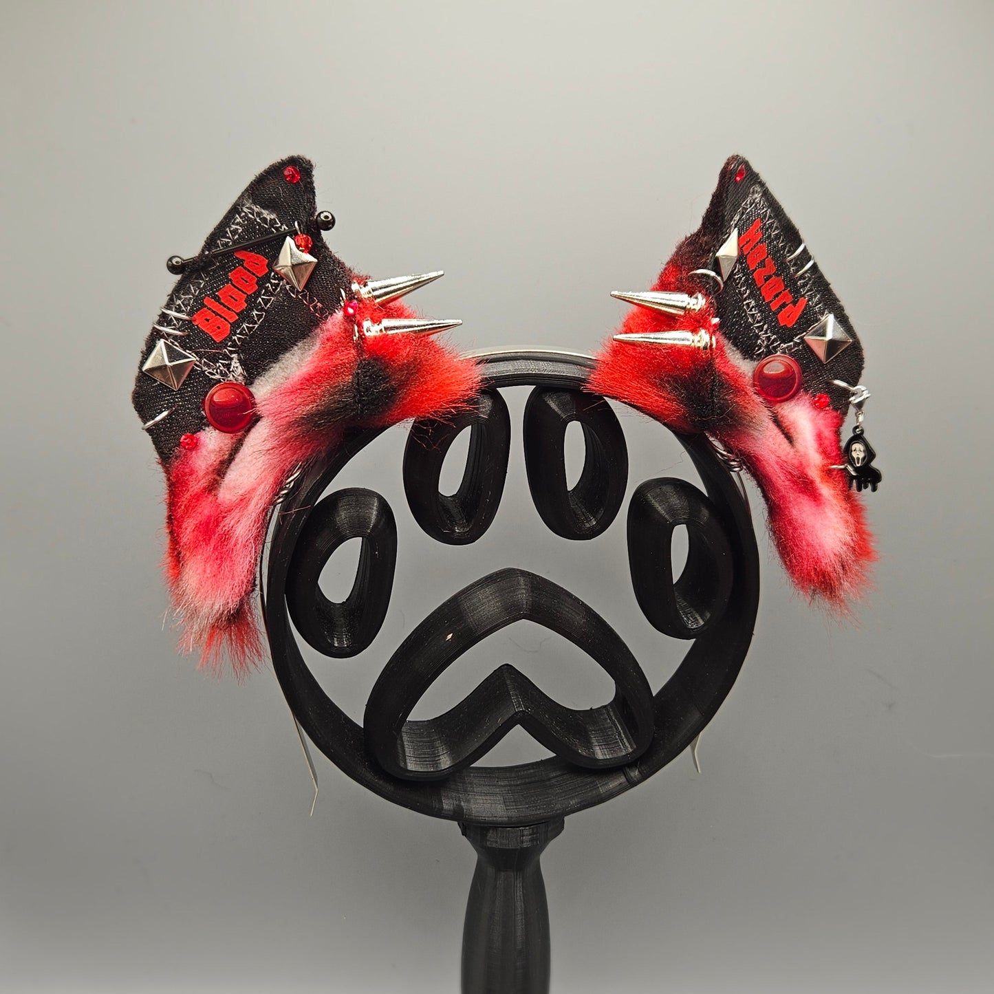 🩸🦇 “Blood Hazard” Battle Jacket Vampire Bat Ears 🦇🩸