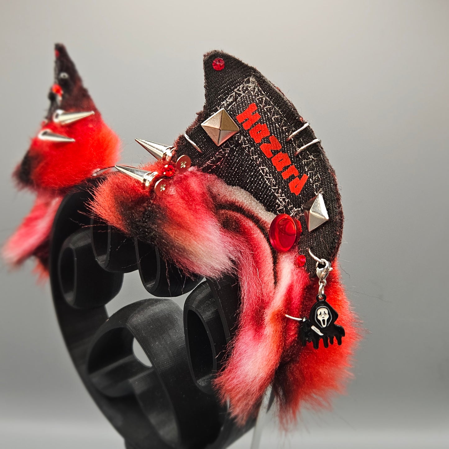 🩸🦇 “Blood Hazard” Battle Jacket Vampire Bat Ears 🦇🩸