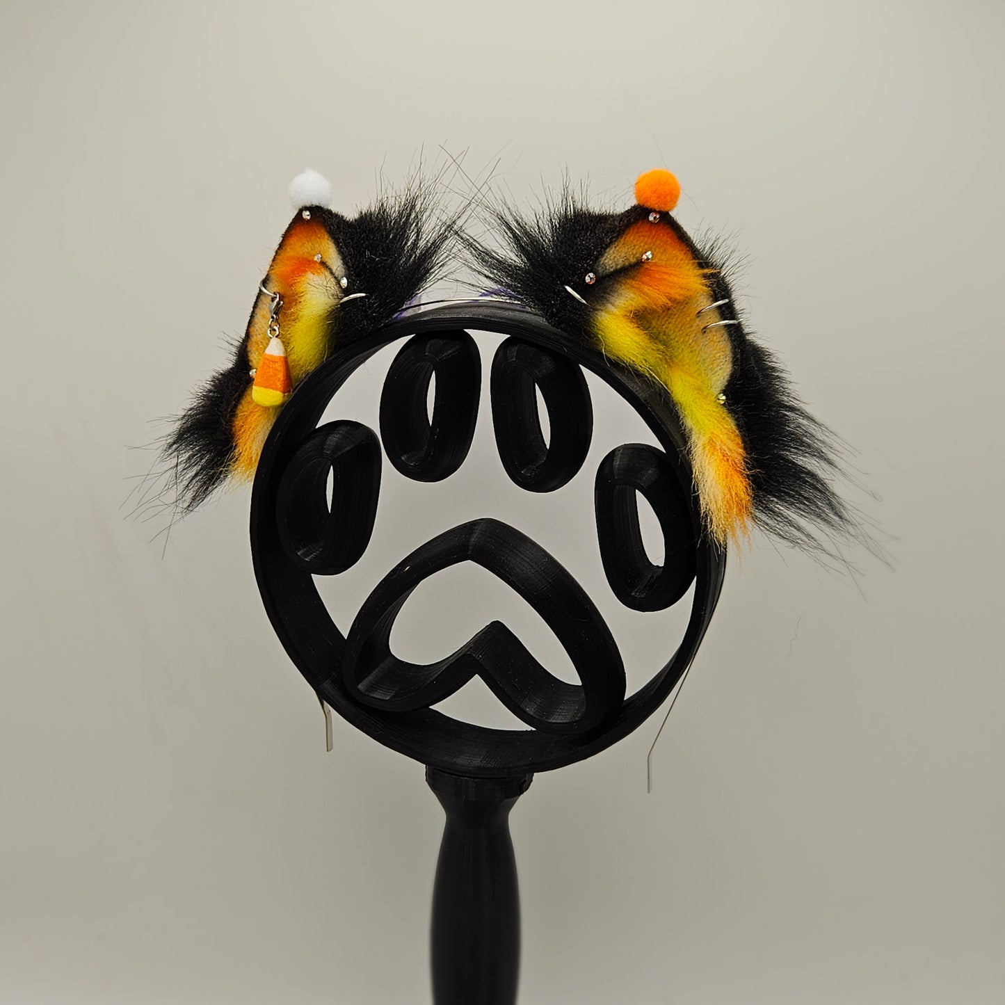 🍬 Candy Corn Clown XS Kitten Ears 🤡