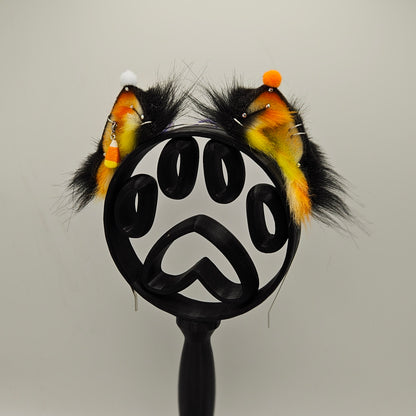 🍬 Candy Corn Clown XS Kitten Ears 🤡