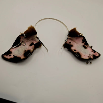 🐄🖤 Punk Chocolate Cow Ears
