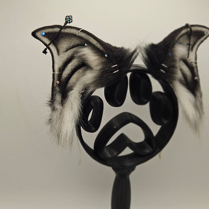 🦇🖤🌑 Monochrome Bat Ears 🌑🖤🦇