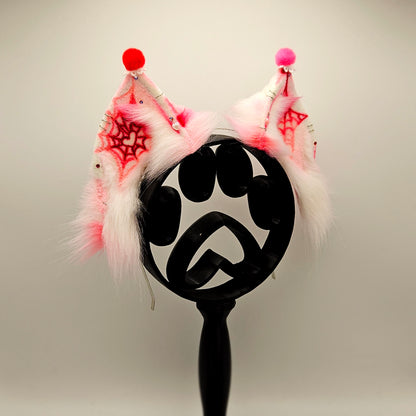 🩸🎪  Entangled in Your Love Clowncore Crossfox Ears 🎪🩸