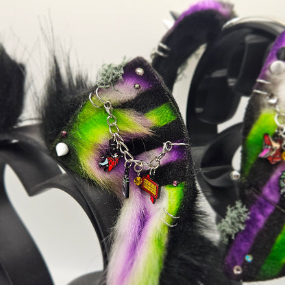 🪲🐾🖤Beetlejuice CrossFox Ears🖤🐾🪲