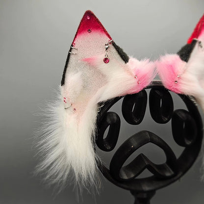 🪡❤️🤍🖤 Velmend Heart Fennec Ears 🖤🤍❤️🪡