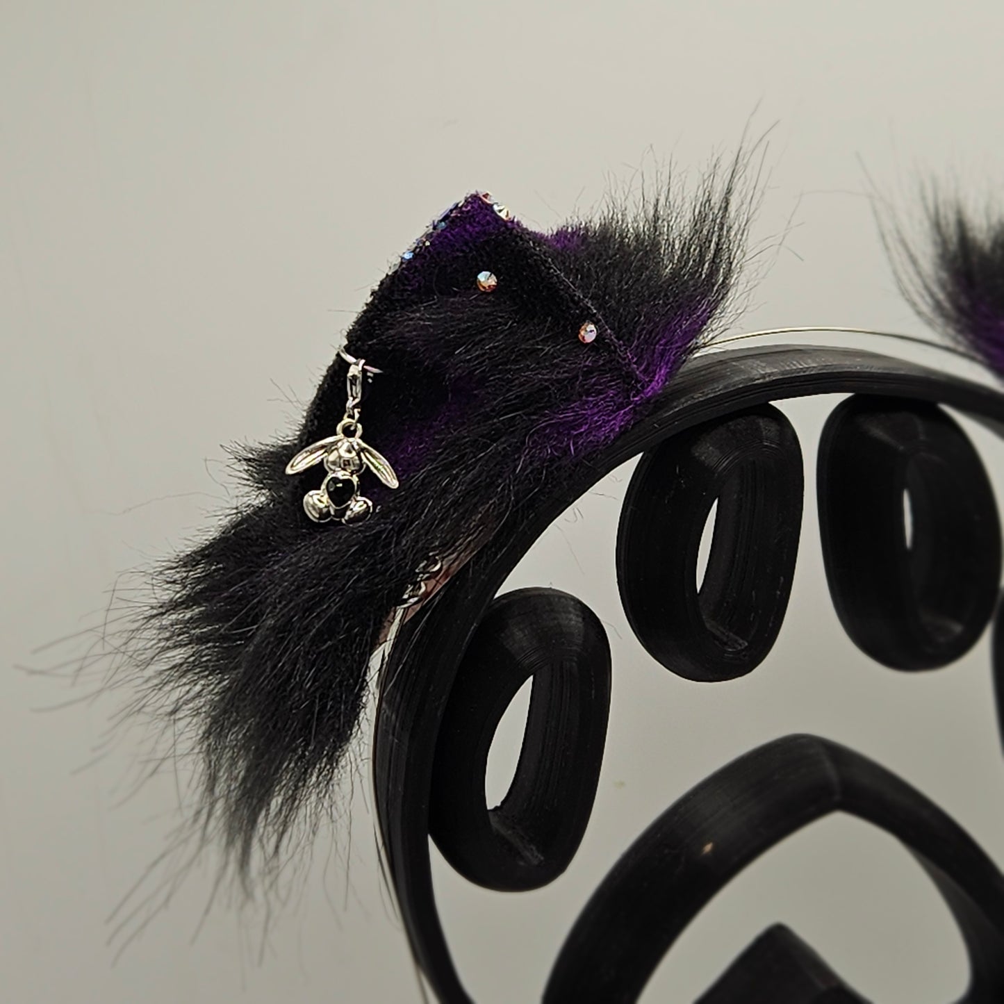 🖤 Spellbound Blackout XS Kitten Ears 🖤 (Bunny Charm.)