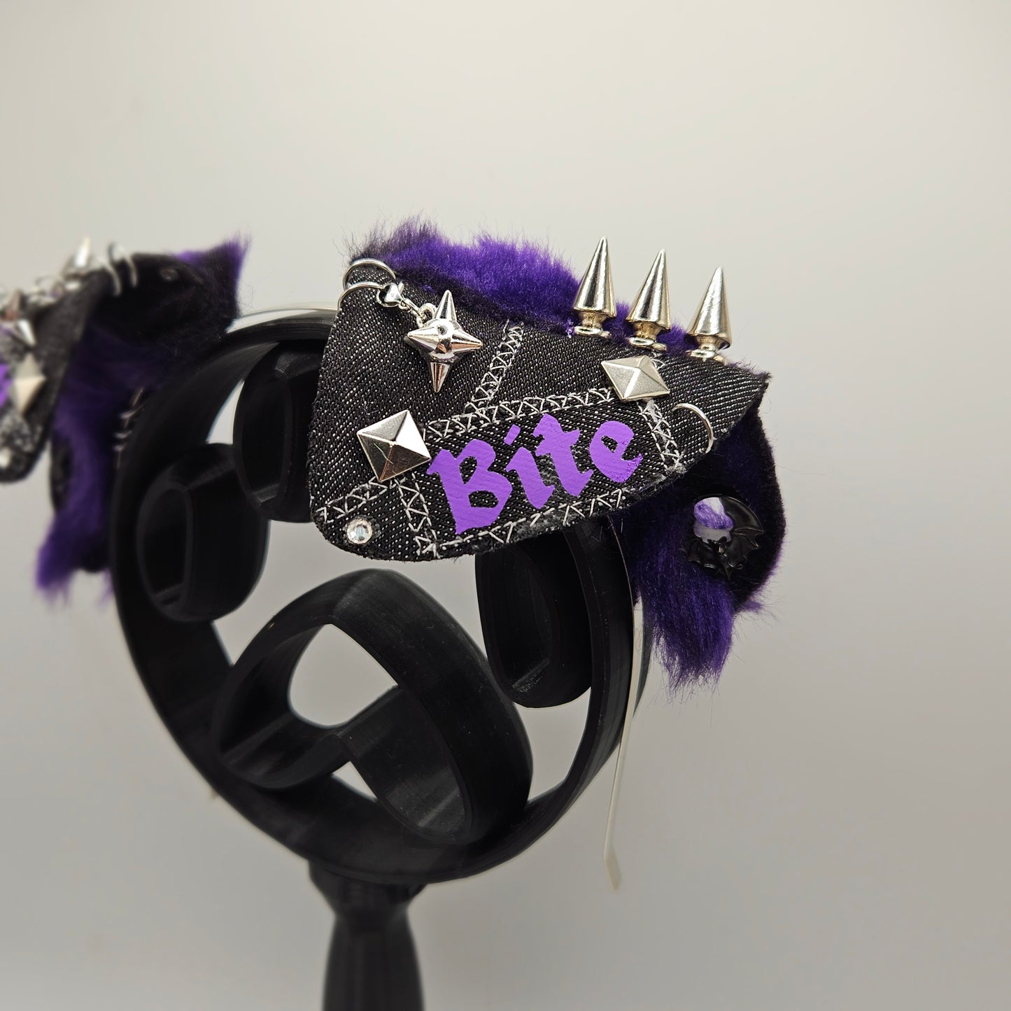 💜 “WILL BITE” Battle Vest Puppy Ears🖤
