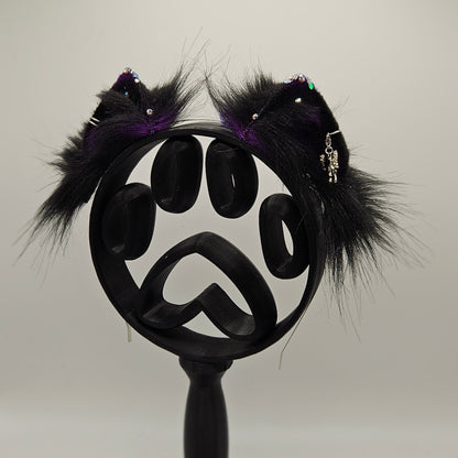 🖤 Spellbound Blackout XS Kitten Ears 🖤 (Bow Charm.)