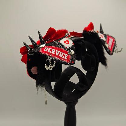 ❤️🏥“SERVICE ANIMAL” Battle Jacket Puppy Ears🏥❤️