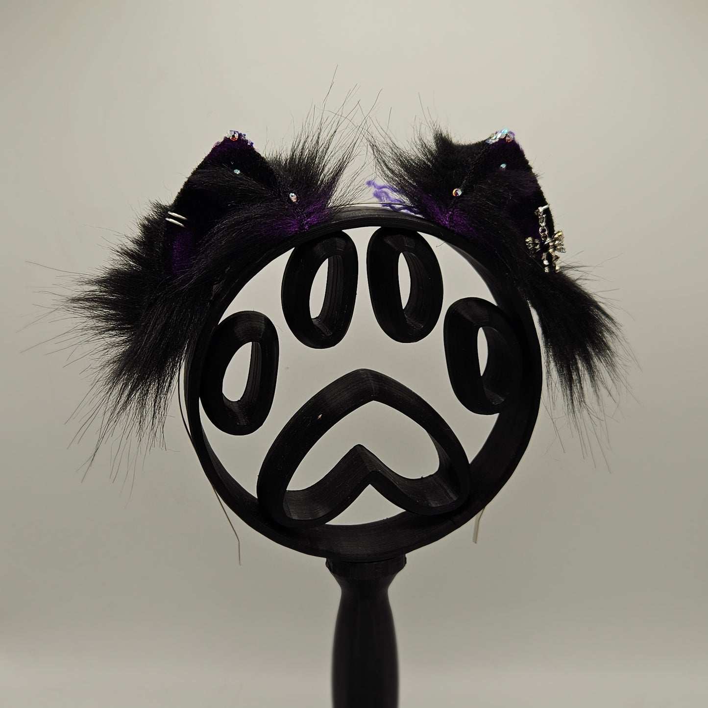 🖤 Spellbound Blackout XS Kitten Ears 🖤 (Bow Charm.)