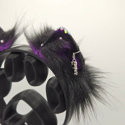 🖤 Spellbound Blackout XS Kitten Ears 🖤 (Bow Charm.)