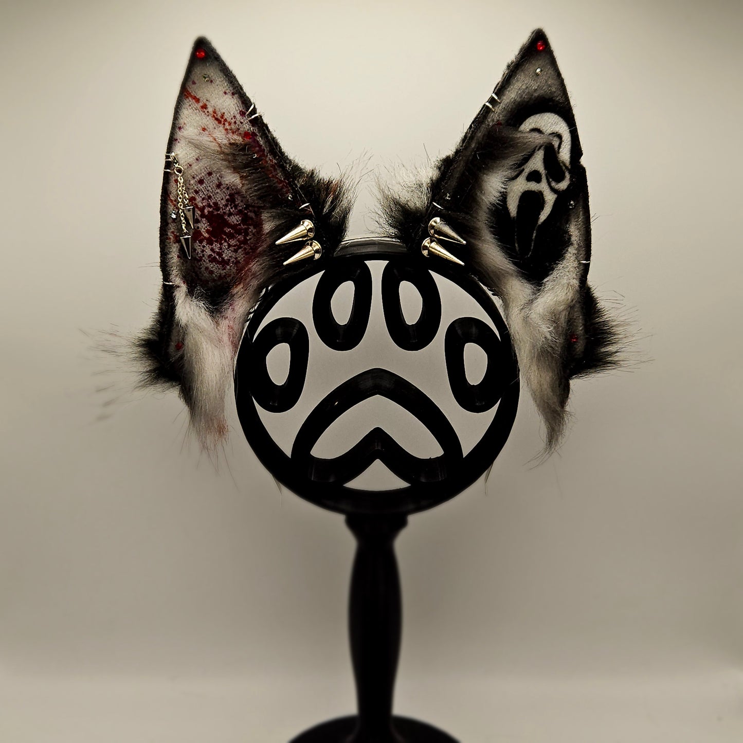 🐾🩸 Pointed Pup – Scream Themed Ears 🐾🩸
