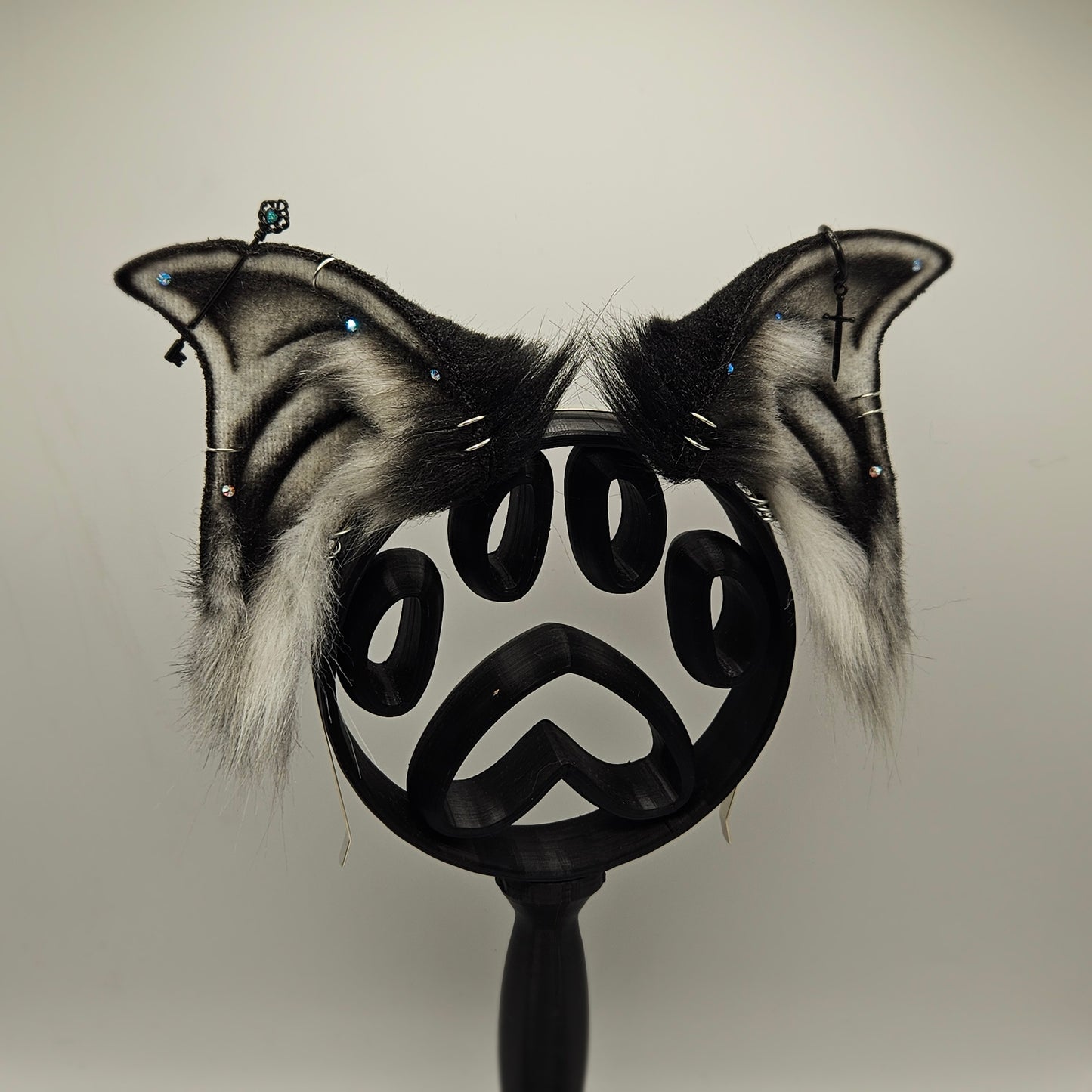 🦇🖤🌑 Monochrome Bat Ears 🌑🖤🦇