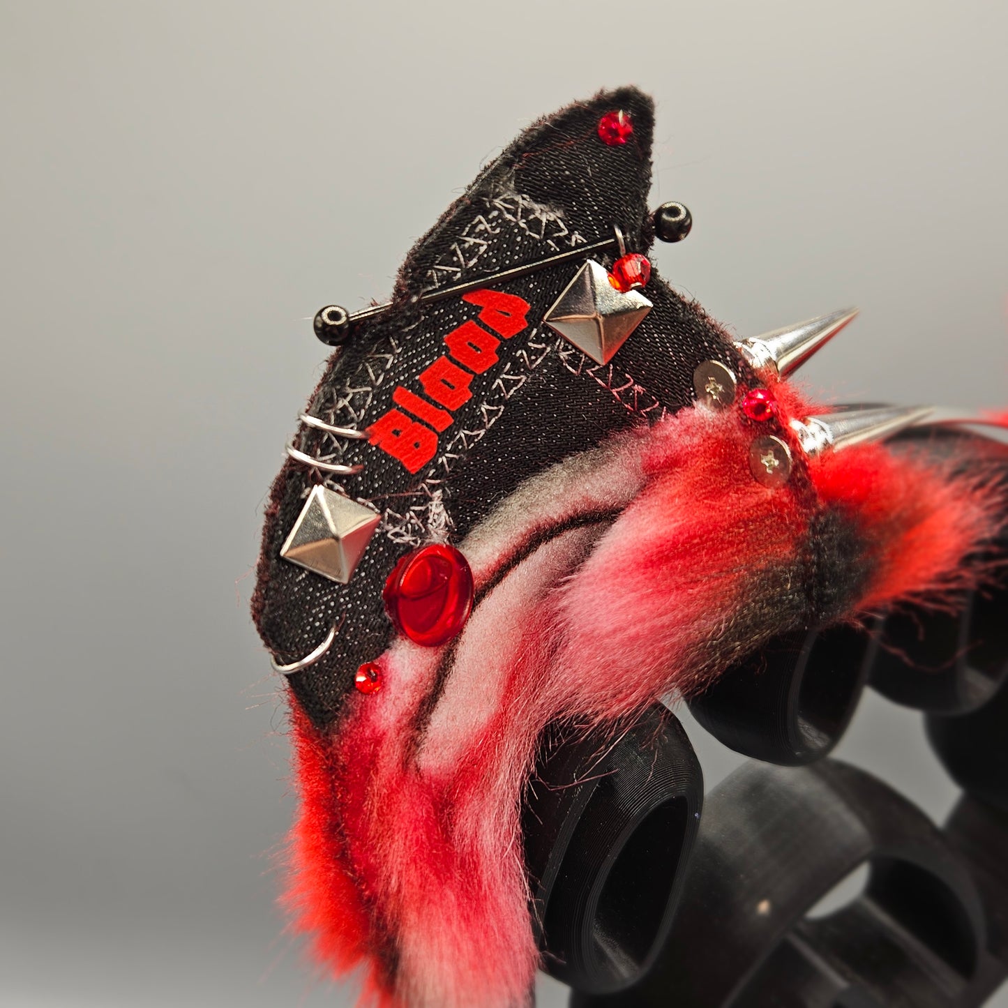 🩸🦇 “Blood Hazard” Battle Jacket Vampire Bat Ears 🦇🩸