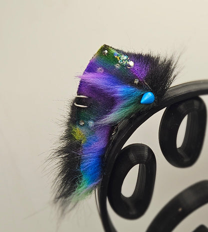 🌌🐾💜 Galaxy XS-Kitten Ears (Blue Spikes.) 💜🐾🌌