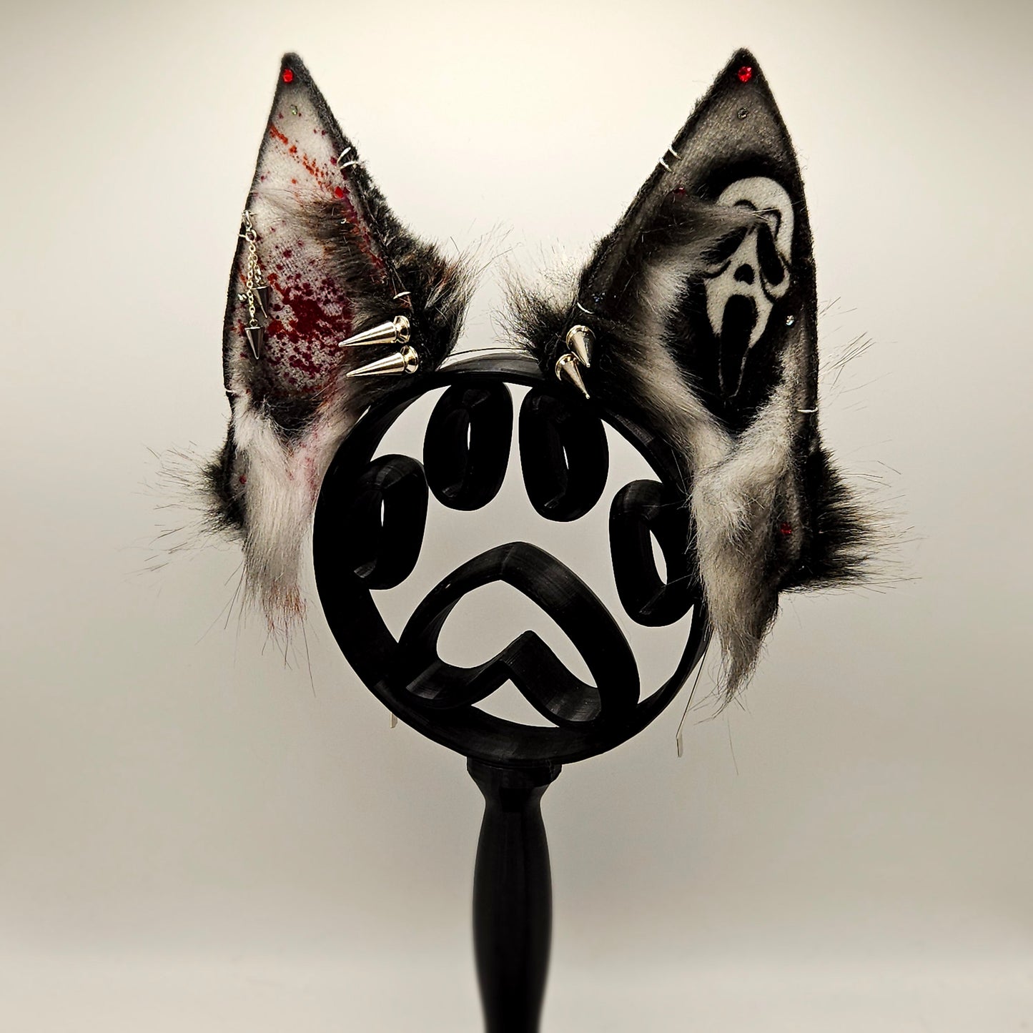 🐾🩸 Pointed Pup – Scream Themed Ears 🐾🩸