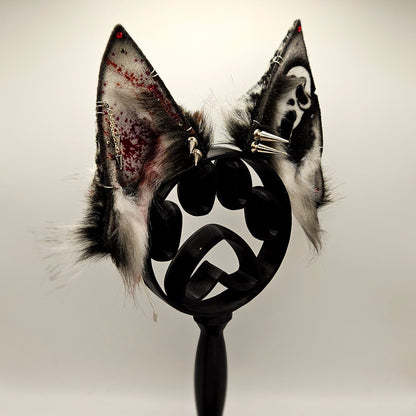 🐾🩸 Pointed Pup – Scream Themed Ears 🐾🩸