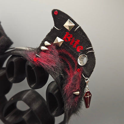 🩸⛓️ “WILL BITE” Battle Jacket Vampire Bat Ears ⛓️🩸