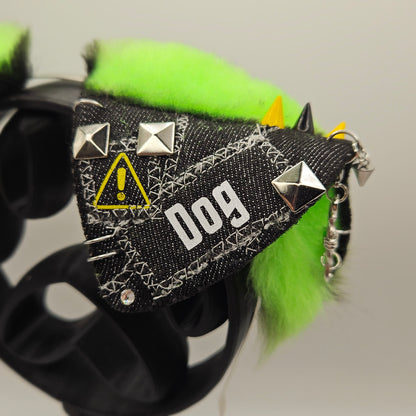💚 “ATTACK DOG” Battle Jacket Puppy Ears 🖤