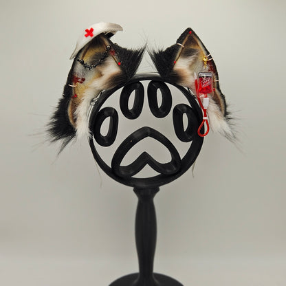 🔗🩸Kitten Silent Hill Nurse Ears🩸🔗